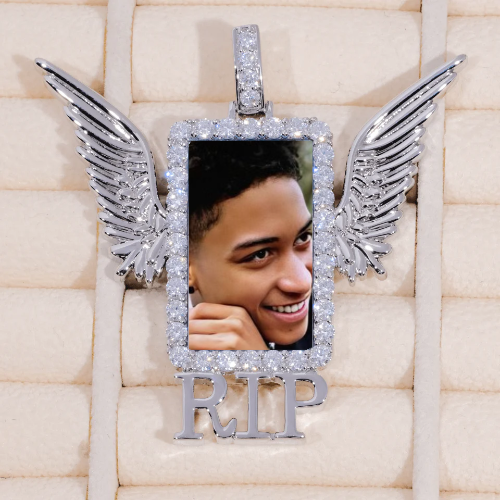 RIP WING 3D CUSTOM PICTURE PENDANT