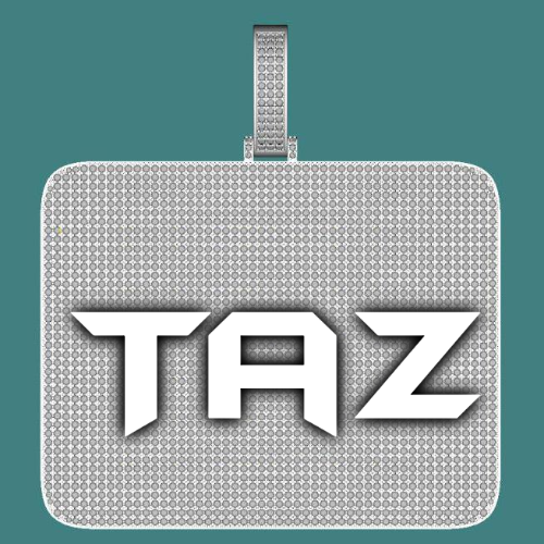 CUSTOM LETTER NECKLACE 3D BIG SQUARE