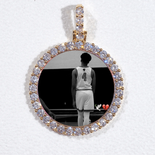 3D CIRCLE CUSTOM PICTURE PENDANT SMALL SIZE