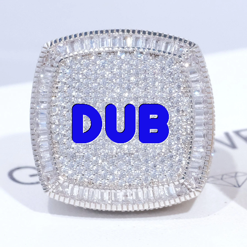 CUSTOM LETTER 3D ICED RING