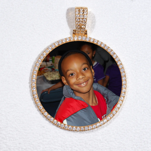 MEDIUM 3D CIRCLE CUSTOM PICTURE PENDANT