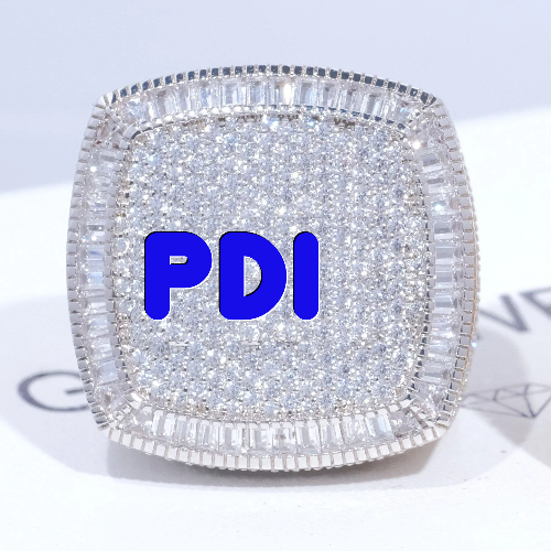 CUSTOM LETTER 3D ICED RING