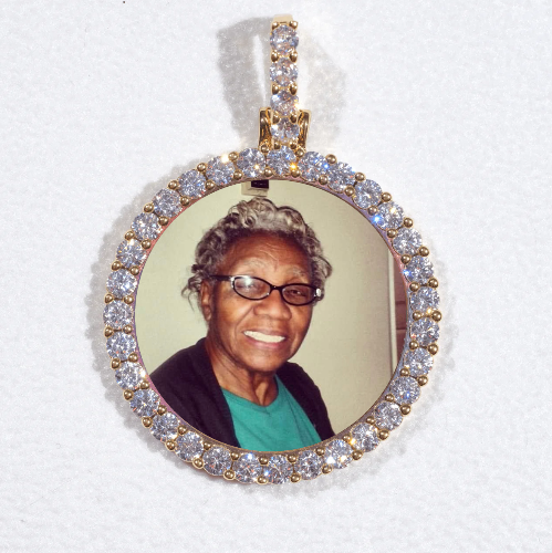 3D CIRCLE CUSTOM PICTURE PENDANT SMALL SIZE