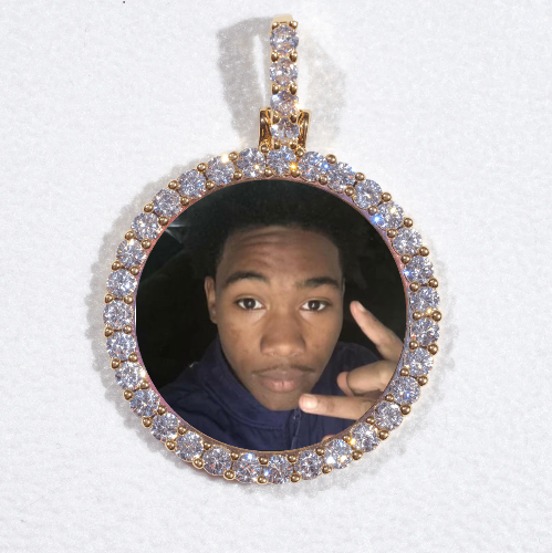 3D CIRCLE CUSTOM PICTURE PENDANT SMALL SIZE