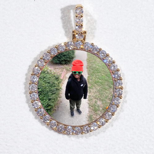 3D CIRCLE CUSTOM PICTURE PENDANT SMALL SIZE