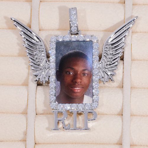 RIP WING 3D CUSTOM PICTURE PENDANT