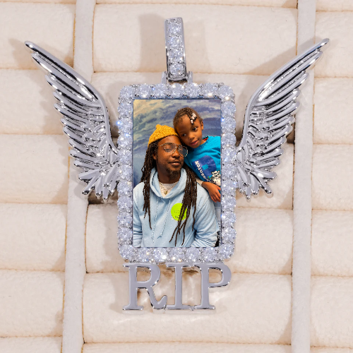RIP WING 3D CUSTOM PICTURE PENDANT