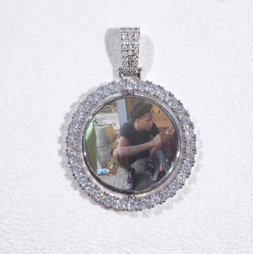 3D Spinning 2-Faced Custom Picture Pendant