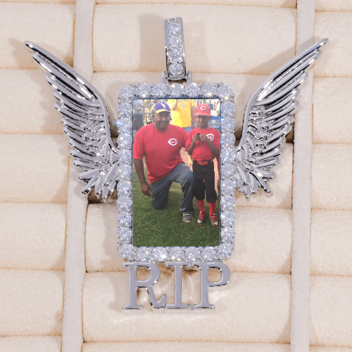 RIP WING 3D CUSTOM PICTURE PENDANT