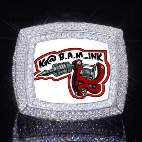 3D CUSTOM PICTURE ICED RING