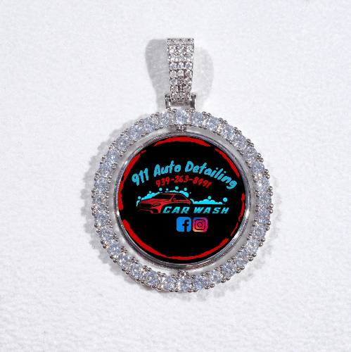 3D Spinning 2-Faced Custom Picture Pendant