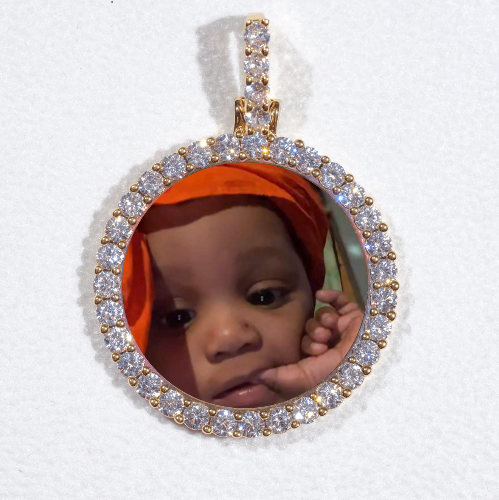 3D CIRCLE CUSTOM PICTURE PENDANT SMALL SIZE