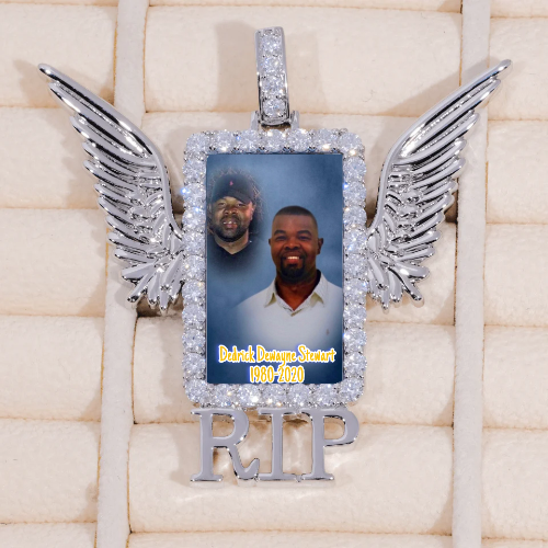 RIP WING 3D CUSTOM PICTURE PENDANT