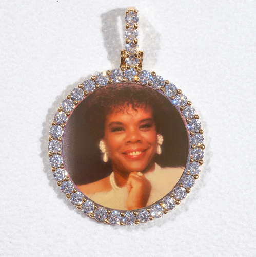 3D CIRCLE CUSTOM PICTURE PENDANT SMALL SIZE