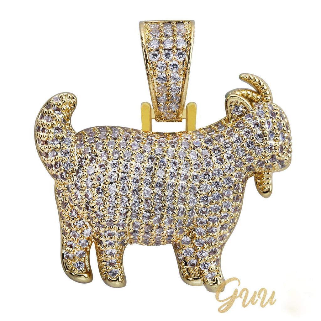 Iced 29mm Goat Iced Necklace