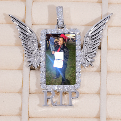 RIP WING 3D CUSTOM PICTURE PENDANT