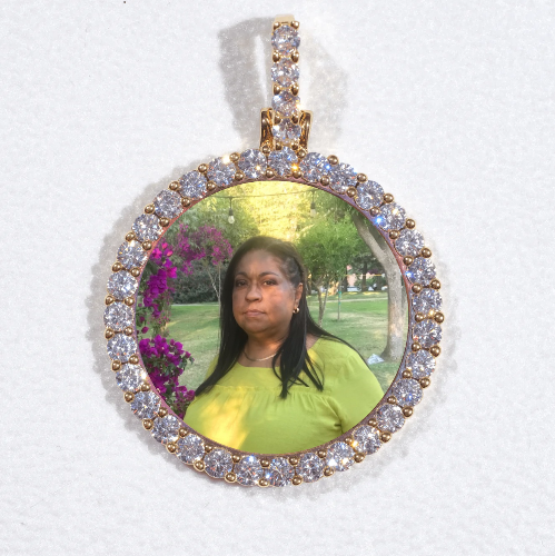 3D CIRCLE CUSTOM PICTURE PENDANT SMALL SIZE