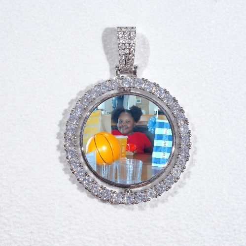 3D Spinning 2-Faced Custom Picture Pendant