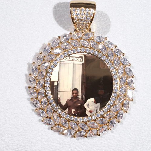 Large 3D Wheat Ear Custom Picture Pendant