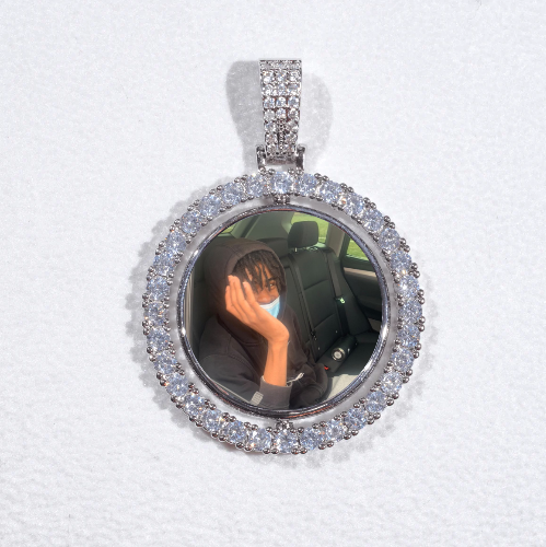 3D Spinning 2-Faced Custom Picture Pendant