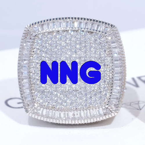 CUSTOM LETTER 3D ICED RING