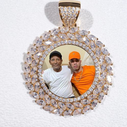 Large 3D Wheat Ear Custom Picture Pendant