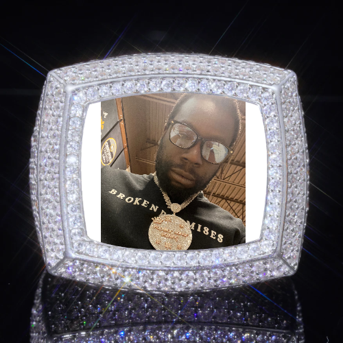 3D CUSTOM PICTURE ICED RING