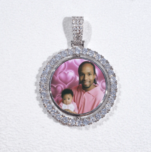 3D Spinning 2-Faced Custom Picture Pendant