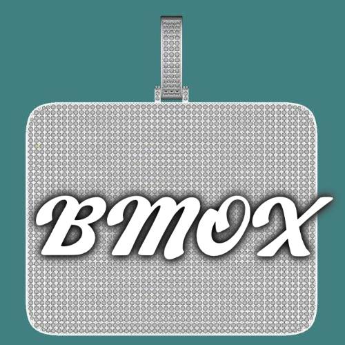 CUSTOM LETTER NECKLACE 3D BIG SQUARE