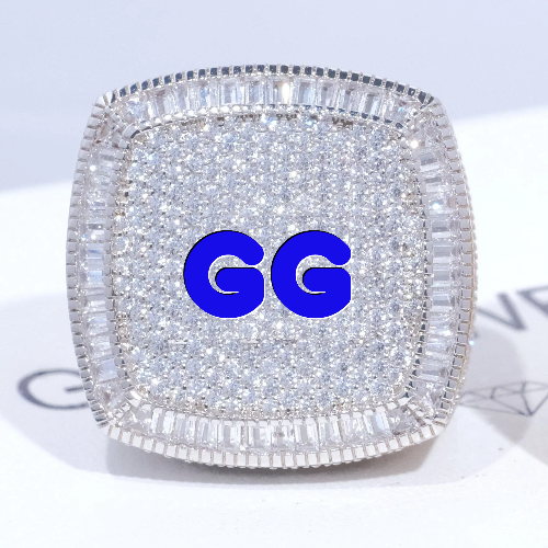 CUSTOM LETTER 3D ICED RING