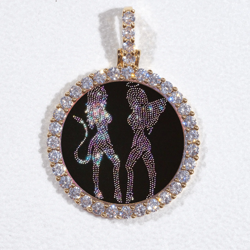 3D CIRCLE CUSTOM PICTURE PENDANT SMALL SIZE