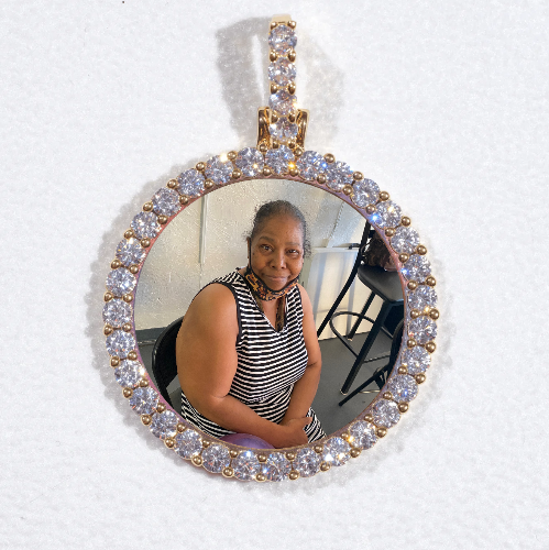 3D CIRCLE CUSTOM PICTURE PENDANT SMALL SIZE
