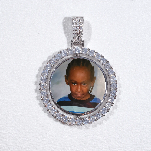 3D Spinning 2-Faced Custom Picture Pendant