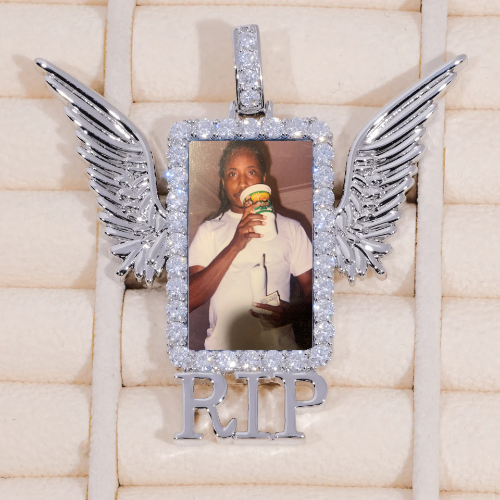 RIP WING 3D CUSTOM PICTURE PENDANT