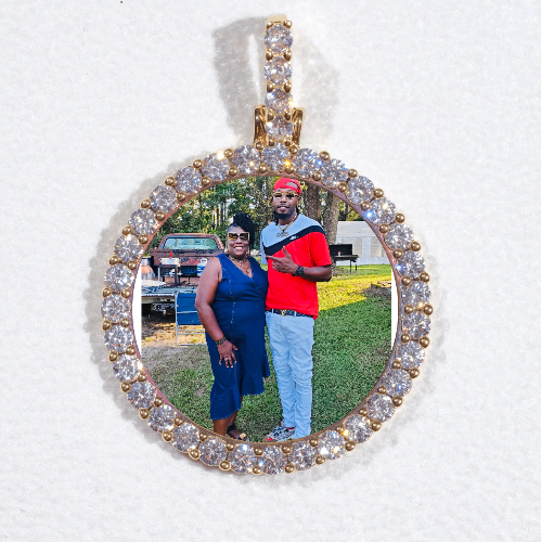 3D CIRCLE CUSTOM PICTURE PENDANT SMALL SIZE