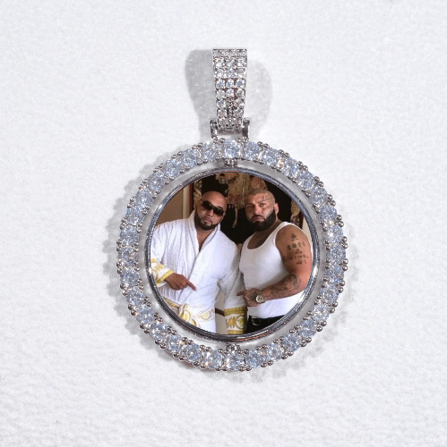 3D Spinning 2-Faced Custom Picture Pendant