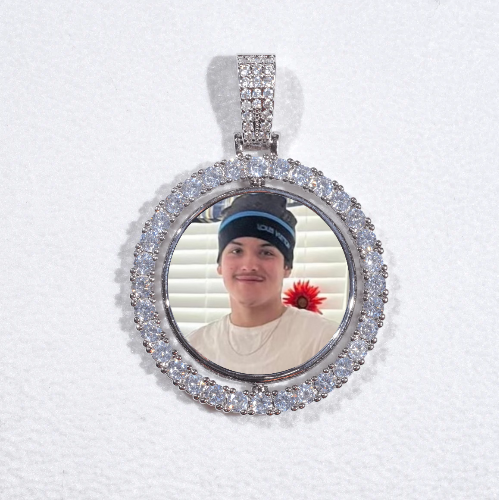 3D Spinning 2-Faced Custom Picture Pendant