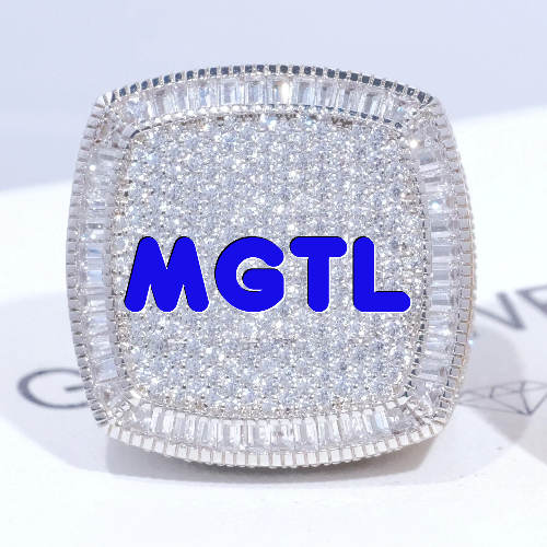 CUSTOM LETTER 3D ICED RING