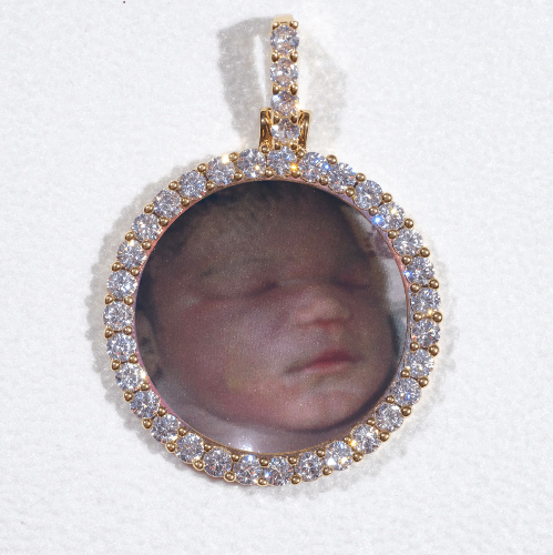 3D CIRCLE CUSTOM PICTURE PENDANT SMALL SIZE