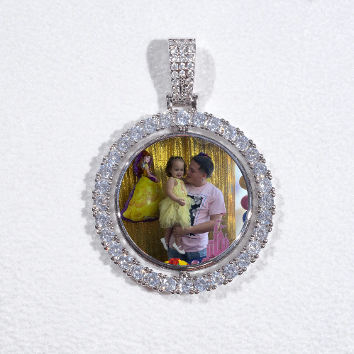 3D Spinning 2-Faced Custom Picture Pendant