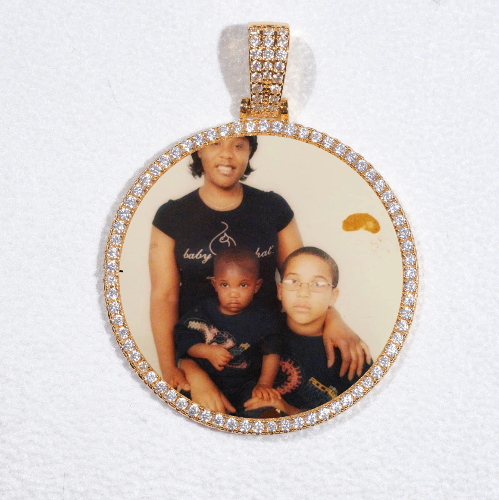 MEDIUM 3D CIRCLE CUSTOM PICTURE PENDANT