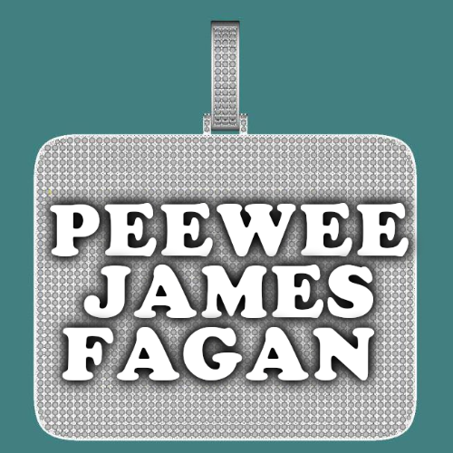 CUSTOM LETTER NECKLACE 3D BIG SQUARE