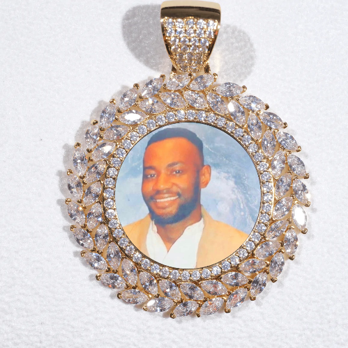 Large 3D Wheat Ear Custom Picture Pendant