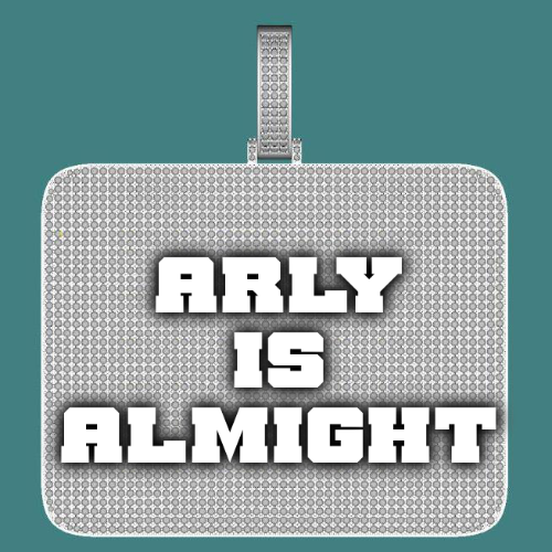 CUSTOM LETTER NECKLACE 3D BIG SQUARE