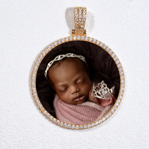 MEDIUM 3D CIRCLE CUSTOM PICTURE PENDANT