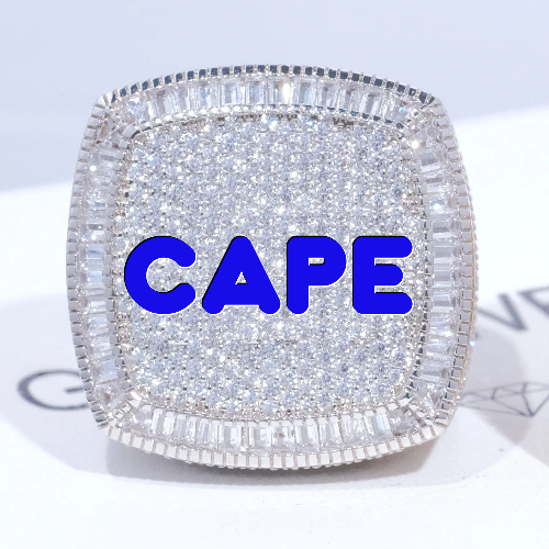 CUSTOM LETTER 3D ICED RING