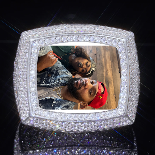 3D CUSTOM PICTURE ICED RING