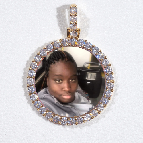 3D CIRCLE CUSTOM PICTURE PENDANT SMALL SIZE