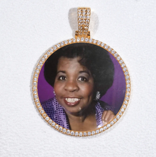 MEDIUM 3D CIRCLE CUSTOM PICTURE PENDANT