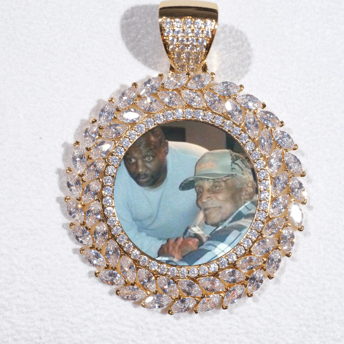 Large 3D Wheat Ear Custom Picture Pendant